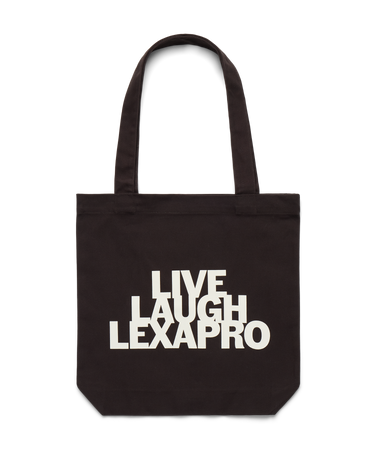Live Laugh Tote Charcoal