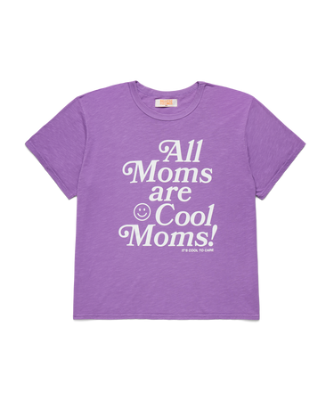 All Moms Oversized Tee Purple