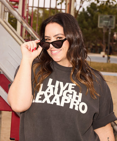 Live Laugh T-Shirt Charcoal